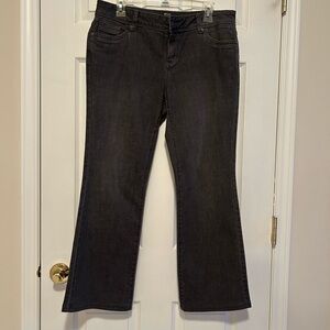 Simply Vera Vera Wang Charcoal Gray Boot Cut Jeans